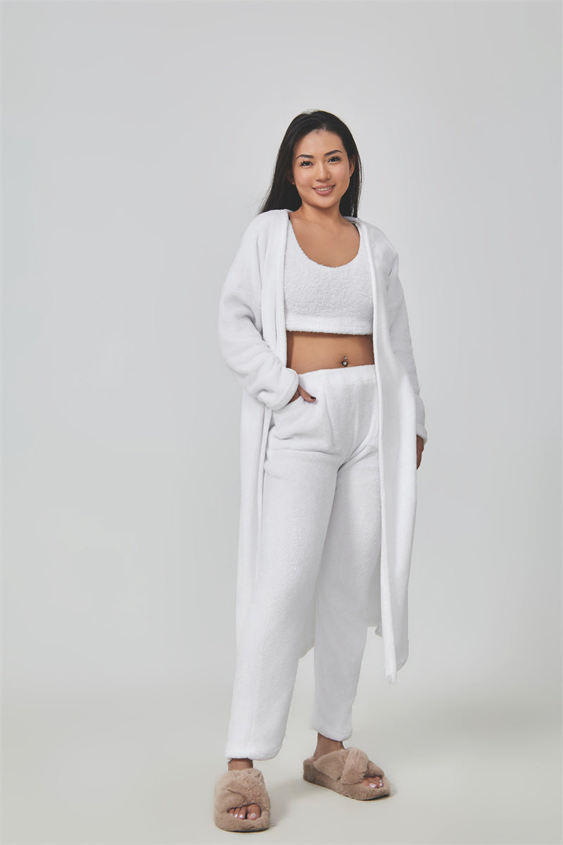 3-Piece Fuzzy Fleece Loungewear Set