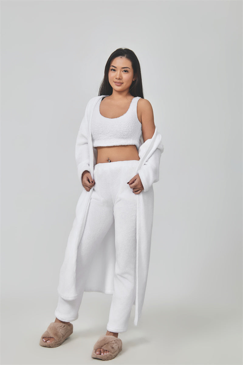 3-Piece Fuzzy Fleece Loungewear Set