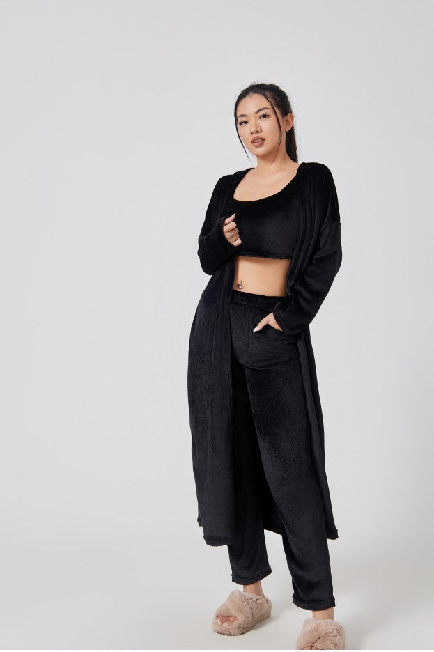 3-Piece Fuzzy Fleece Loungewear Set