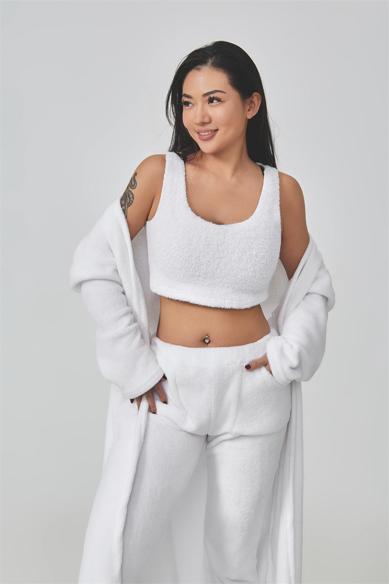 3-Piece Fuzzy Fleece Loungewear Set