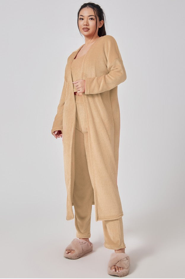 3-Piece Fuzzy Fleece Loungewear Set