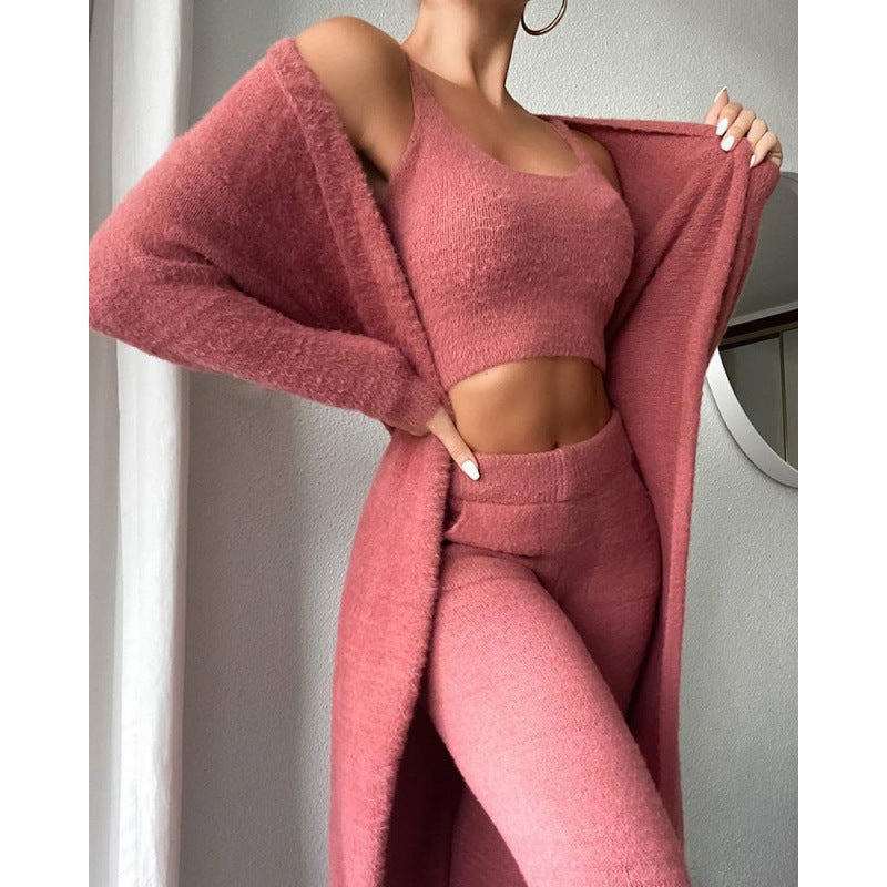 3-Piece Fuzzy Fleece Loungewear Set