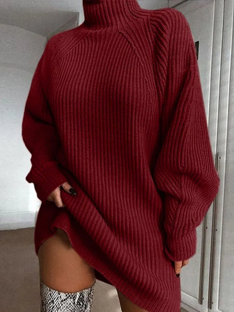 Turtleneck Oversized Knitted Sweater