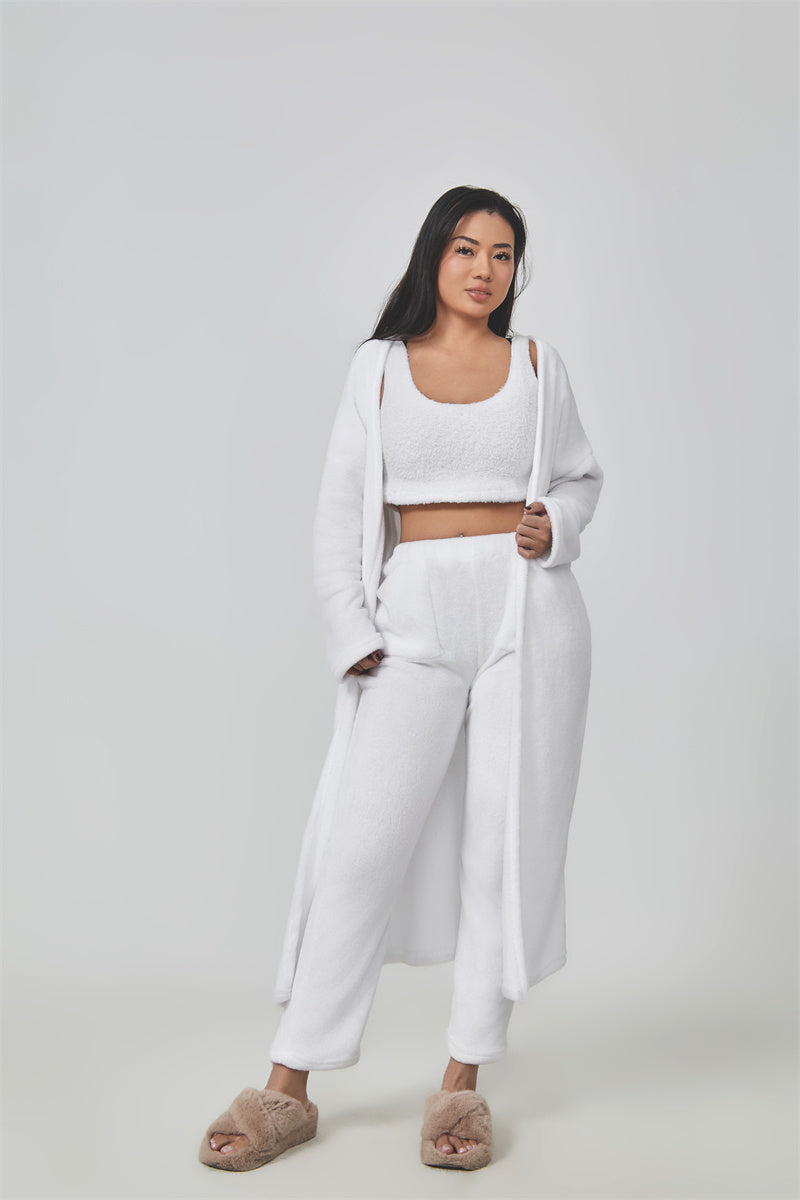 3-Piece Fuzzy Fleece Loungewear Set