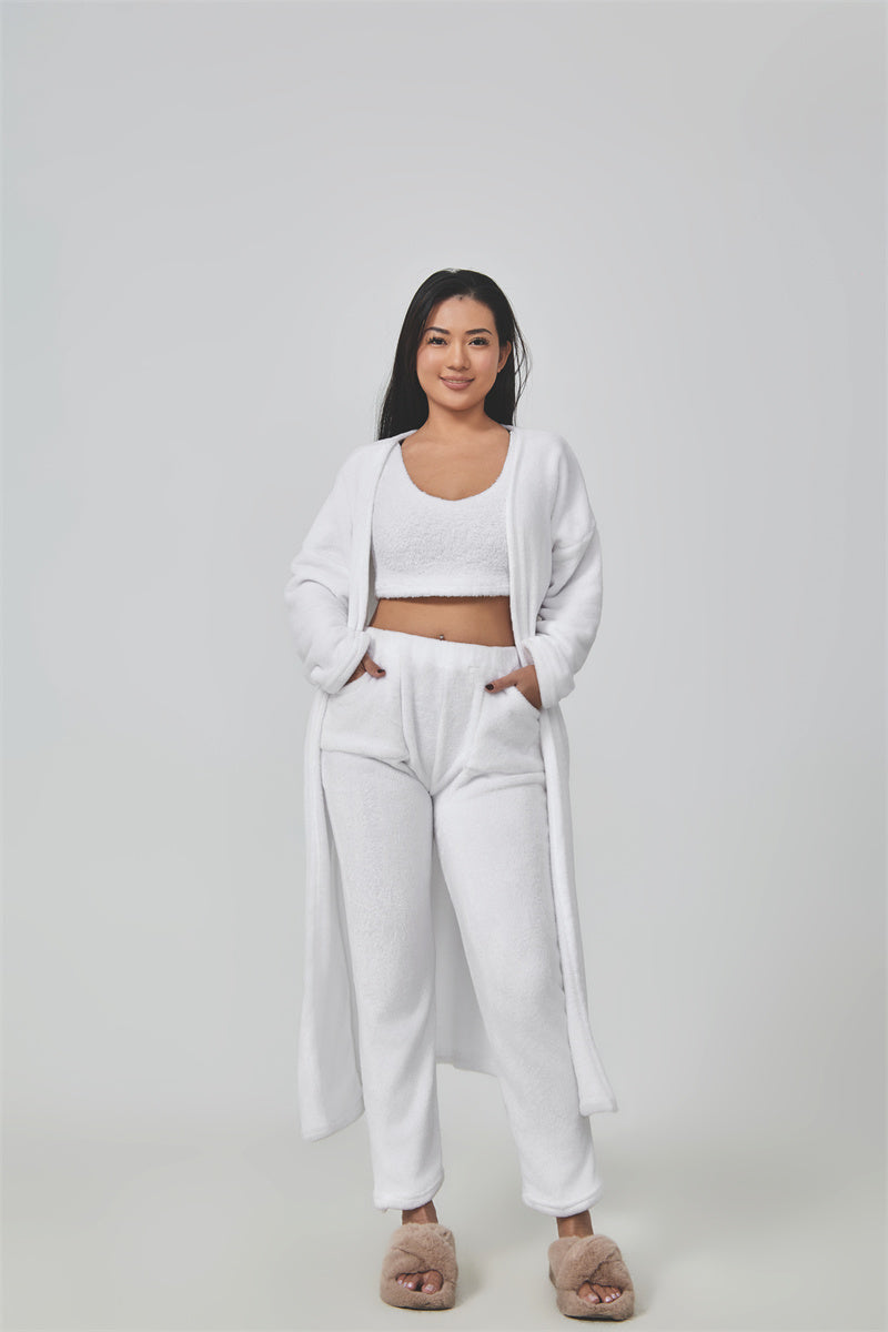 3-Piece Fuzzy Fleece Loungewear Set